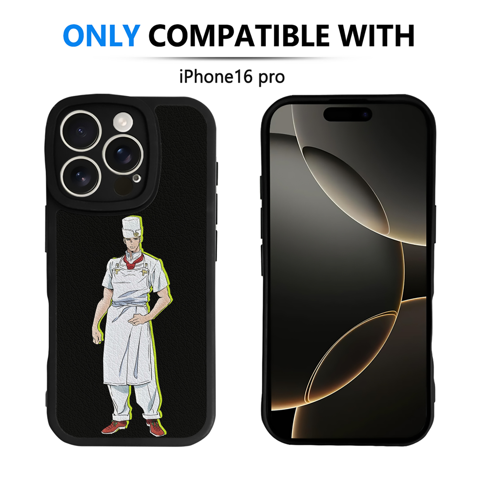 （画像用） ジョジョの奇妙な冒険 Tonio Trussardi JoJo's Bizarre Adventure トニオ?トラッサルディ 【iPhone 16シリーズ対応】シリコンスマホケース（レザー調） 材質：シリコン